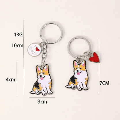 Charming Dachshund & Bulldog Dog Keychains - Perfect Pet Lover Gifts