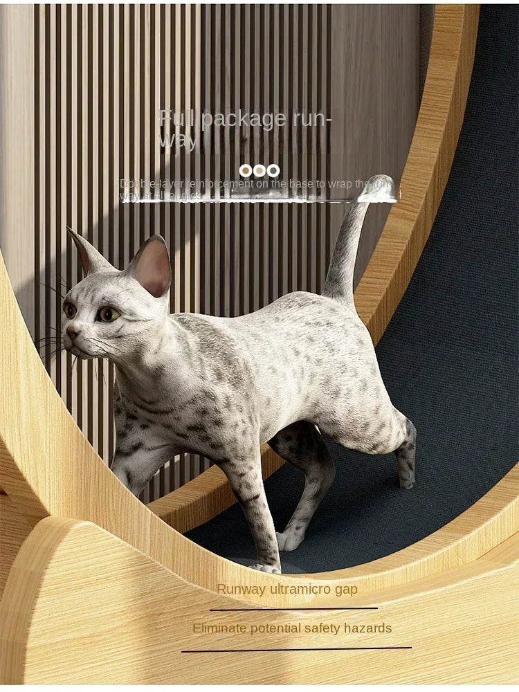 Eco-Friendly Cat Running Wheel - The Ultimate Exercise Equipment for Happy Cats