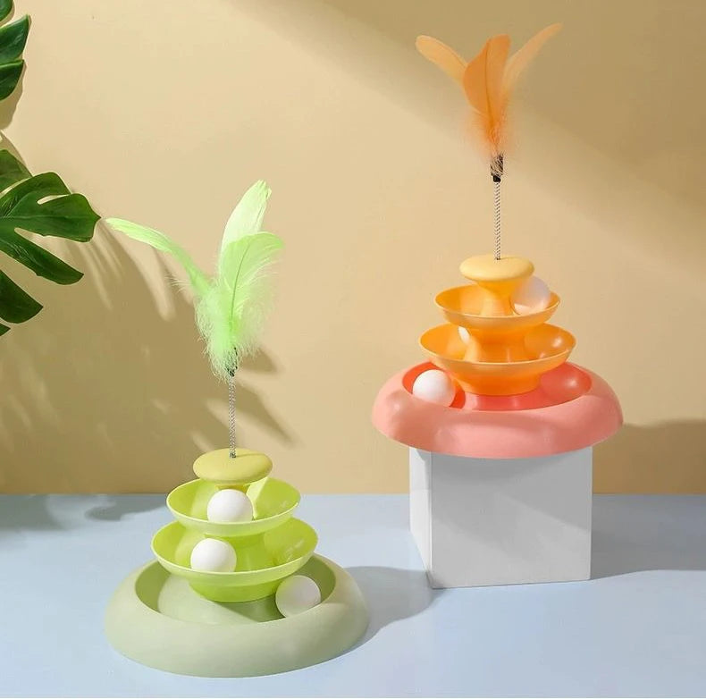 Mystery Paw Cat Turntable Teaser & Tunnel Toy