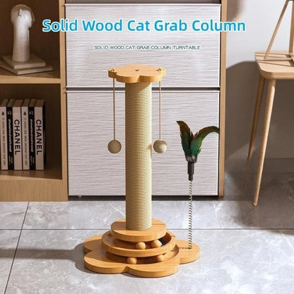 Mystery Paw Cat Turntable with Scratching Board & Toys