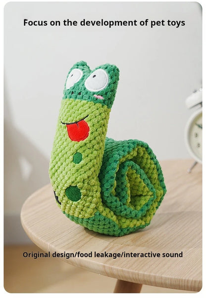 Kawaii Interactive Sounding Frog Puzzle Toy for Dogs