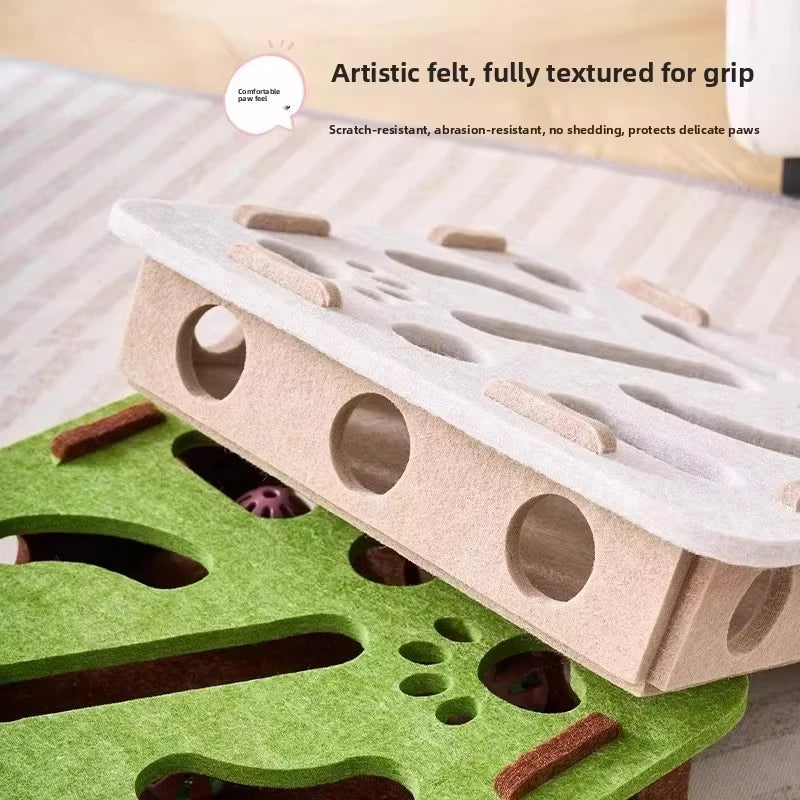 Mystery Paw Interactive Cat Puzzle Box - Ultimate Indoor Cat Enrichment