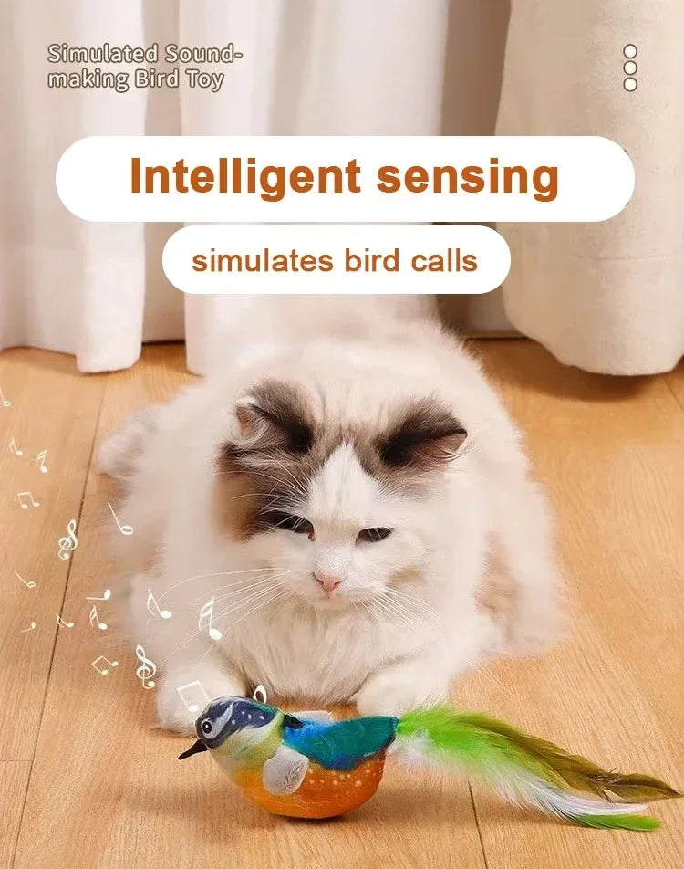 Mystery Paw Bird Chirping Toy for Cats & Dogs - Interactive Fun with Catnip