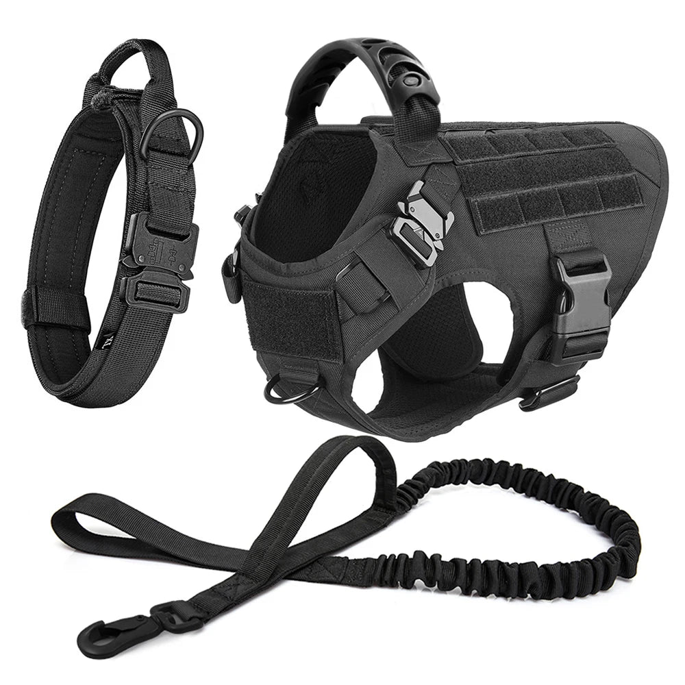 PETRAVEL Adjustable Military Grade Vest Dog Harness