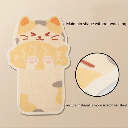 Mystery Paw Vertical Wall Sticker Cat Scratch Board - Cartoon Christmas Tree Carrot Design