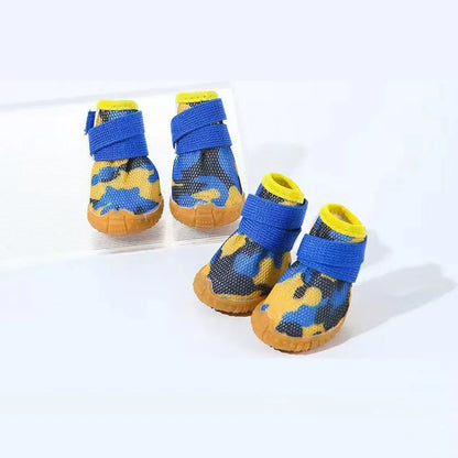 Paw-some Summer Dog Shoes: Breathable Anti-Slip Booties