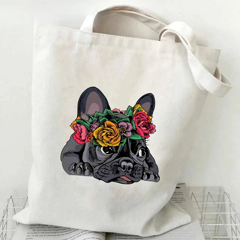 French Bulldog Fashion Canvas Tote - Cute & Versatile