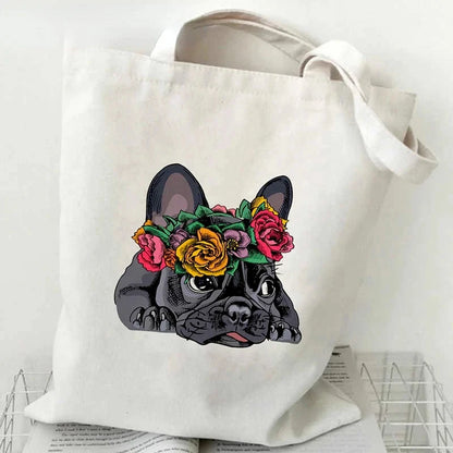French Bulldog Fashion Canvas Tote - Cute & Versatile