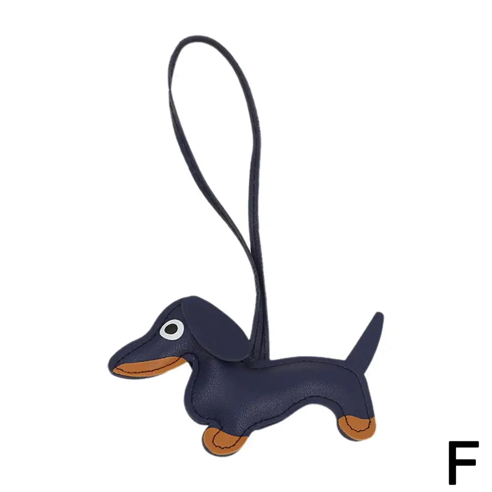Dachshund Delight Leather Keychain - Cute & Fashionable Accessory