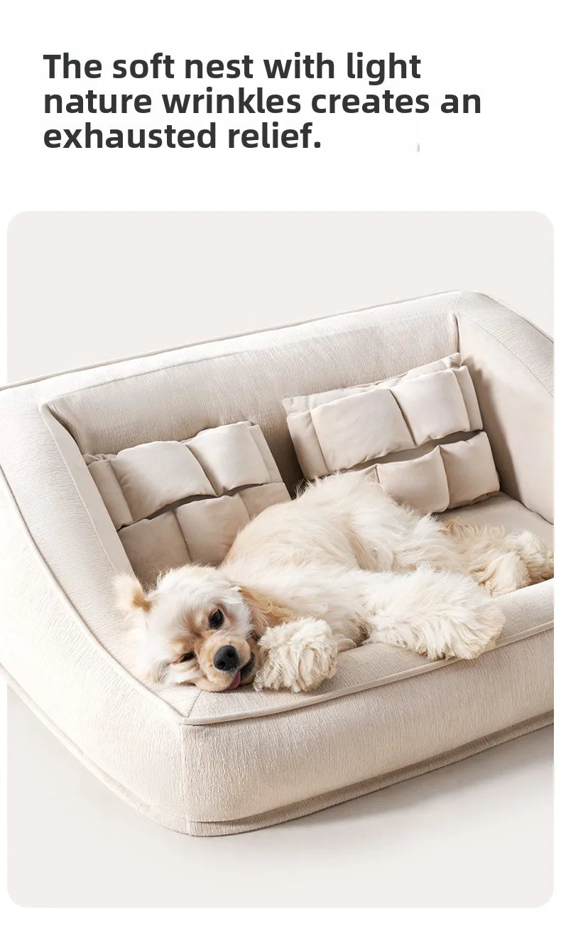 Premium All-Season Pet House: Soft Washable Bed for Small to Medium Dogs & Cats