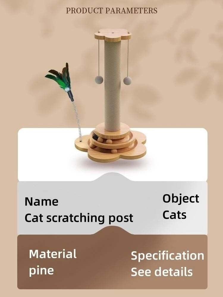 Mystery Paw Cat Turntable with Scratching Board & Toys