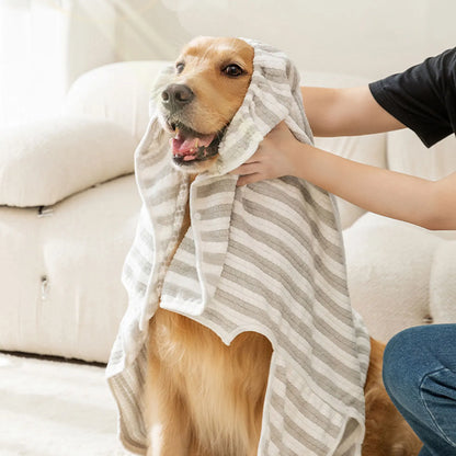 Ultra-Absorbent Quick-Drying Dog Bath Towel - Cozy Bathrobe for All Dogs
