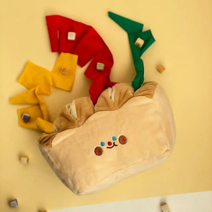 Mystery Paw Interactive Bread Toast Dog Chew Toy