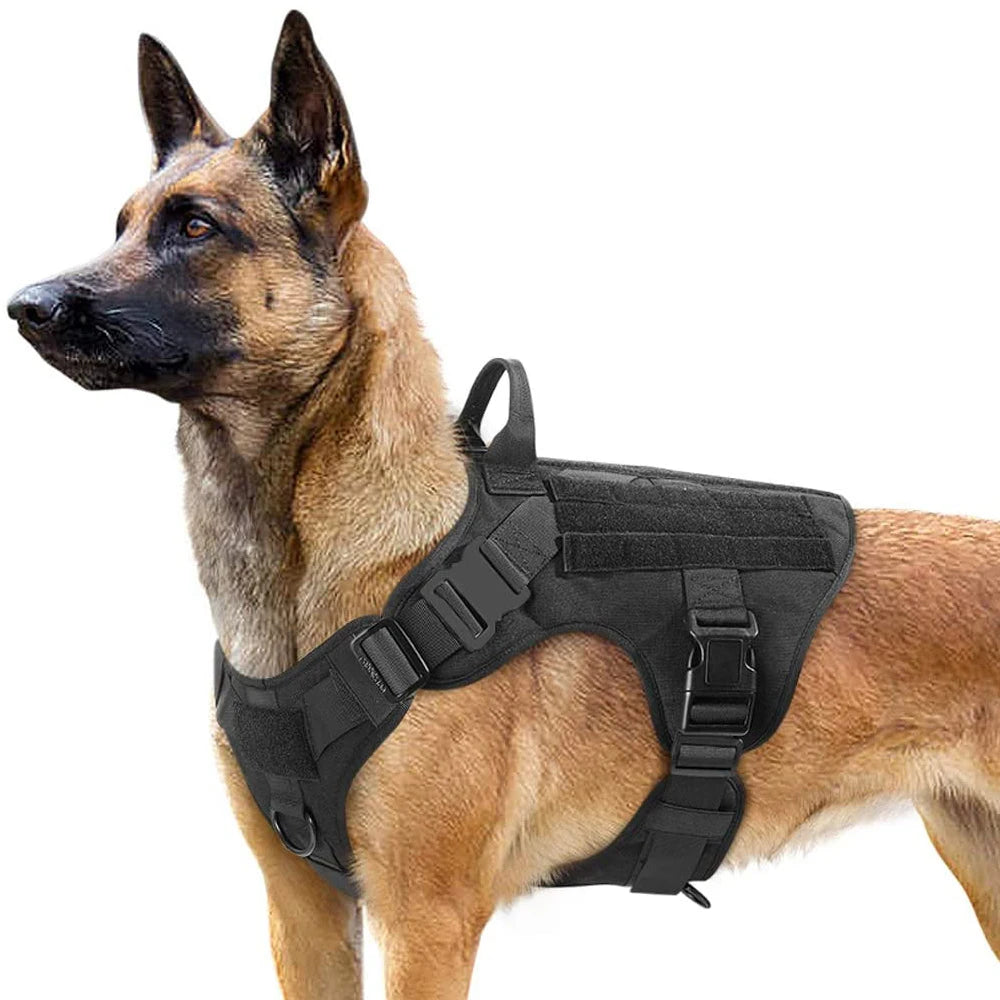 PETRAVEL Adjustable Military Grade Vest Dog Harness