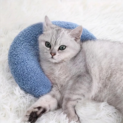 Mystery Paw Cozy Comfort U-Shaped Pillow for Cats and Dogs