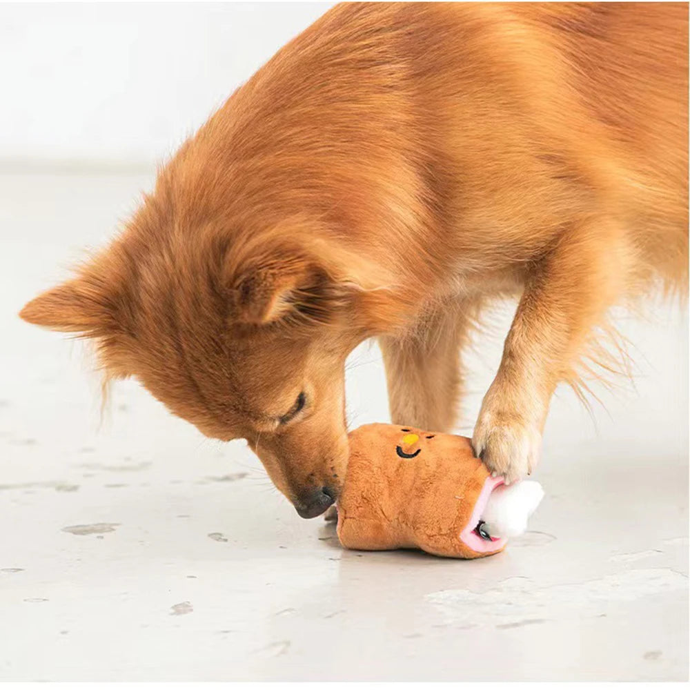 Mystery Paw Interactive Sniff & Chew Plush BBQ Dog Toy