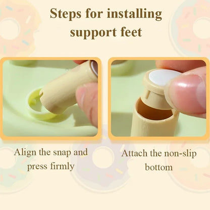Colorful Tall Cat and Small Dog Feeding Bowl with Non-Slip Base