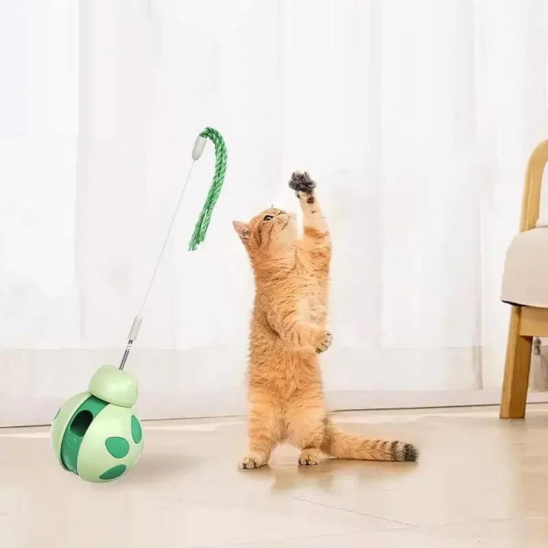 Mystery Paw Interactive Wobble Ball Cat Toy with Treat Dispenser