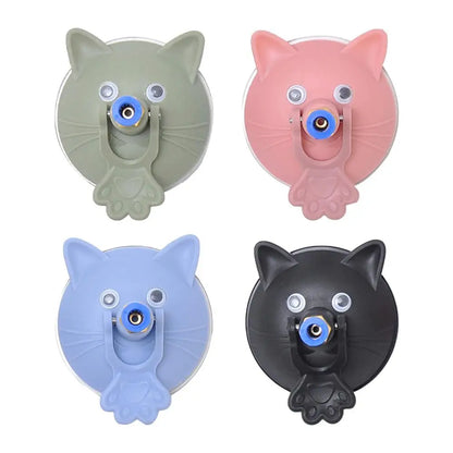 Mystery Paw Suction Cup Feather Teaser Wand - Endless Fun for Your Feline!