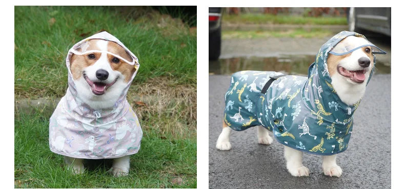 Mystery Paw Waterproof Dog Raincoat - Perfect for Any Adventure!