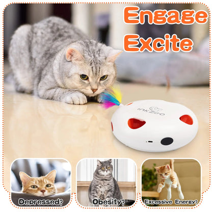 Mystery Paw Electric Interactive Feather Cat Toy - Endless Fun for Indoor Cats