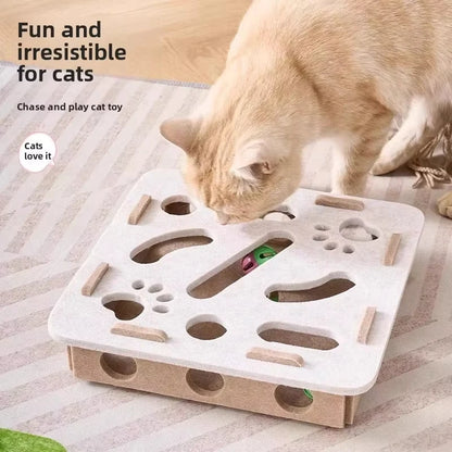 Mystery Paw Interactive Cat Puzzle Box - Ultimate Indoor Cat Enrichment