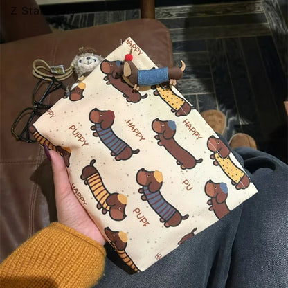 Adorable Dachshund Dog Coin Purse / Makeup Bag - Perfect for Pet Lovers!