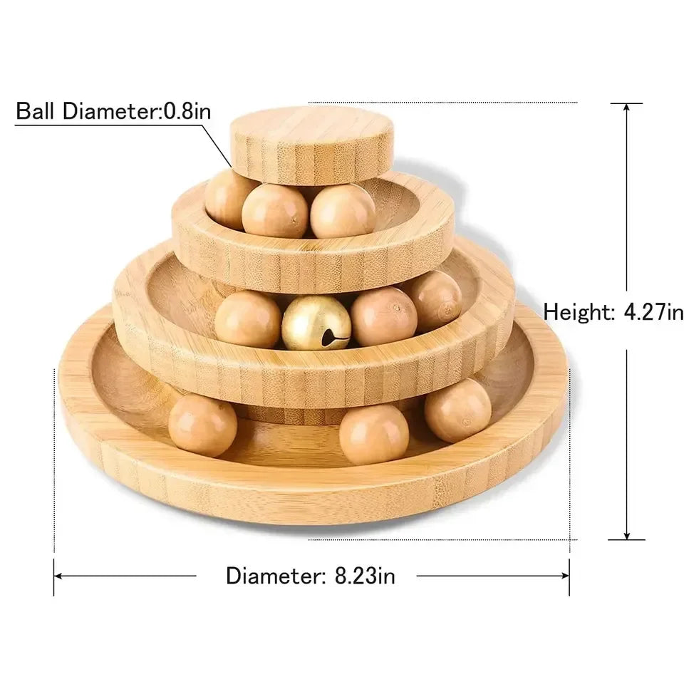 Mystery Paw Cat Rotary Play Ball - Interactive Fun for Felines!