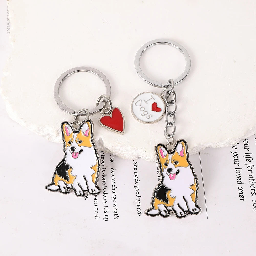 Charming Dachshund & Bulldog Dog Keychains - Perfect Pet Lover Gifts