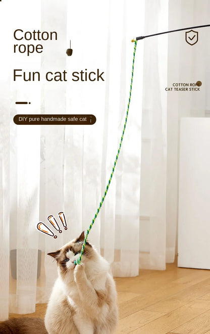 Mystery Paw Feather Frenzy Interactive Cat Teaser Wand