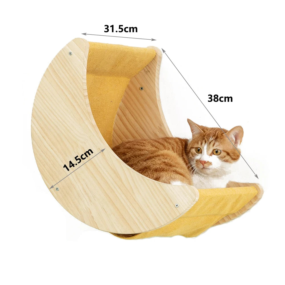 Mystery Paw Wall-Mounted Cat Playground: Climb, Scratch, Lounge!