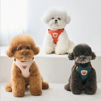 Kawaii Bear Harness & Leash Set for Cats & Small Dogs