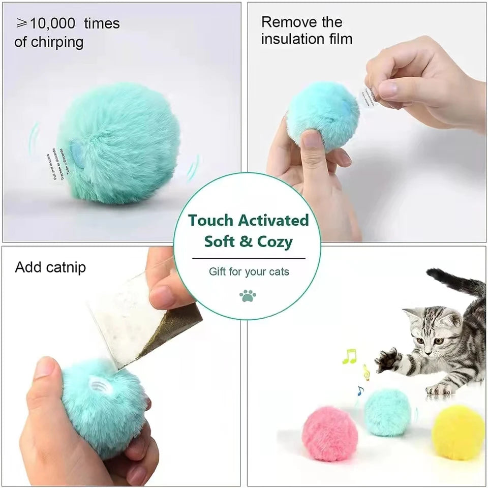 Mystery Paw Interactive Catnip Ball Toy – Engaging Indoor Fun for Cats