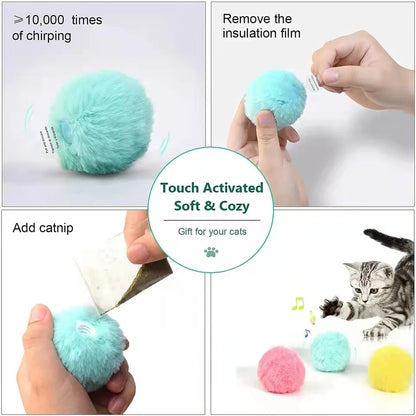 Mystery Paw Interactive Catnip Ball Toy – Engaging Indoor Fun for Cats