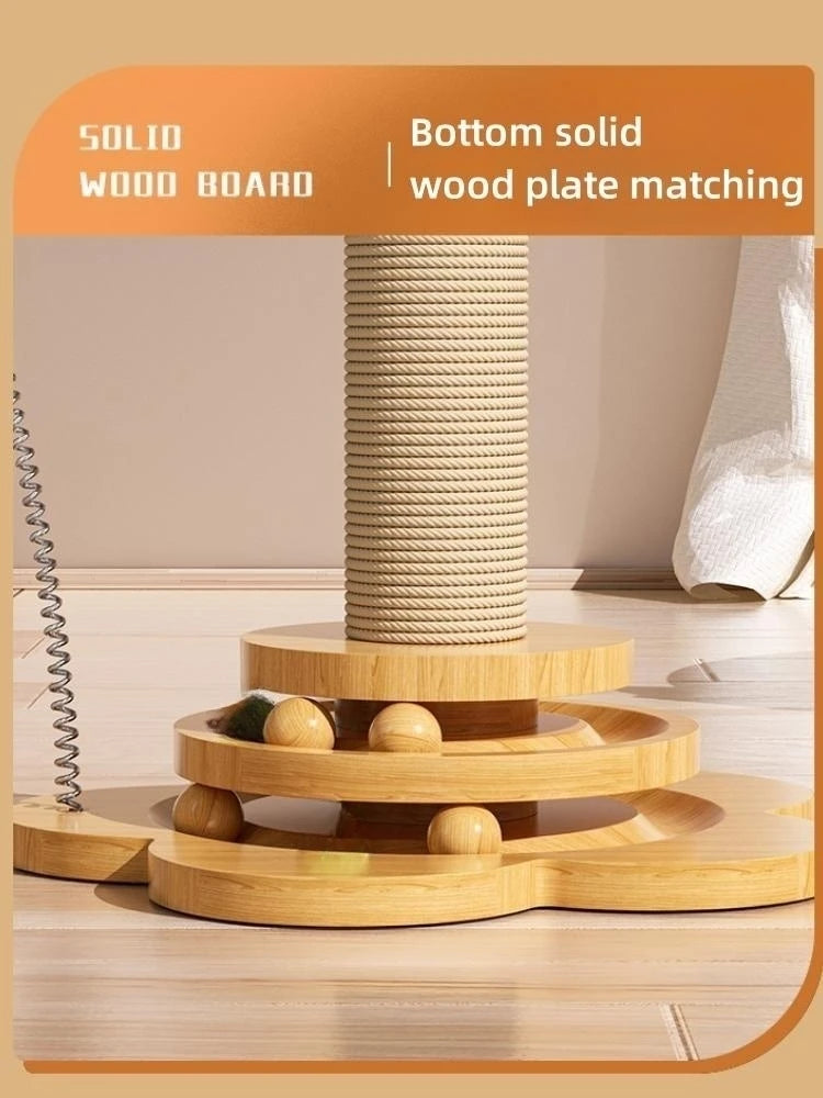Mystery Paw Cat Turntable with Scratching Board & Toys