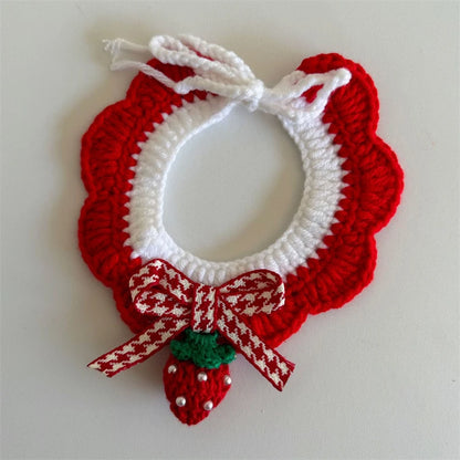 Cozy Wool Pet Necklaces & Collars for Cats and Small Dogs