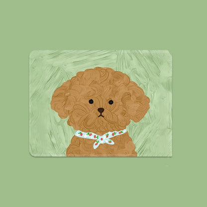Mystery Paw Cartoon Dog Keyboard Mat - Fun Anti-Slip Desk Accessory