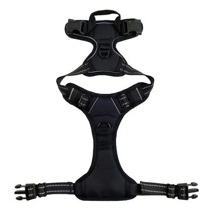 Mystery Paw No-Pull Dog Harness with Dual Leash Clips - Adjustable & Soft Padded