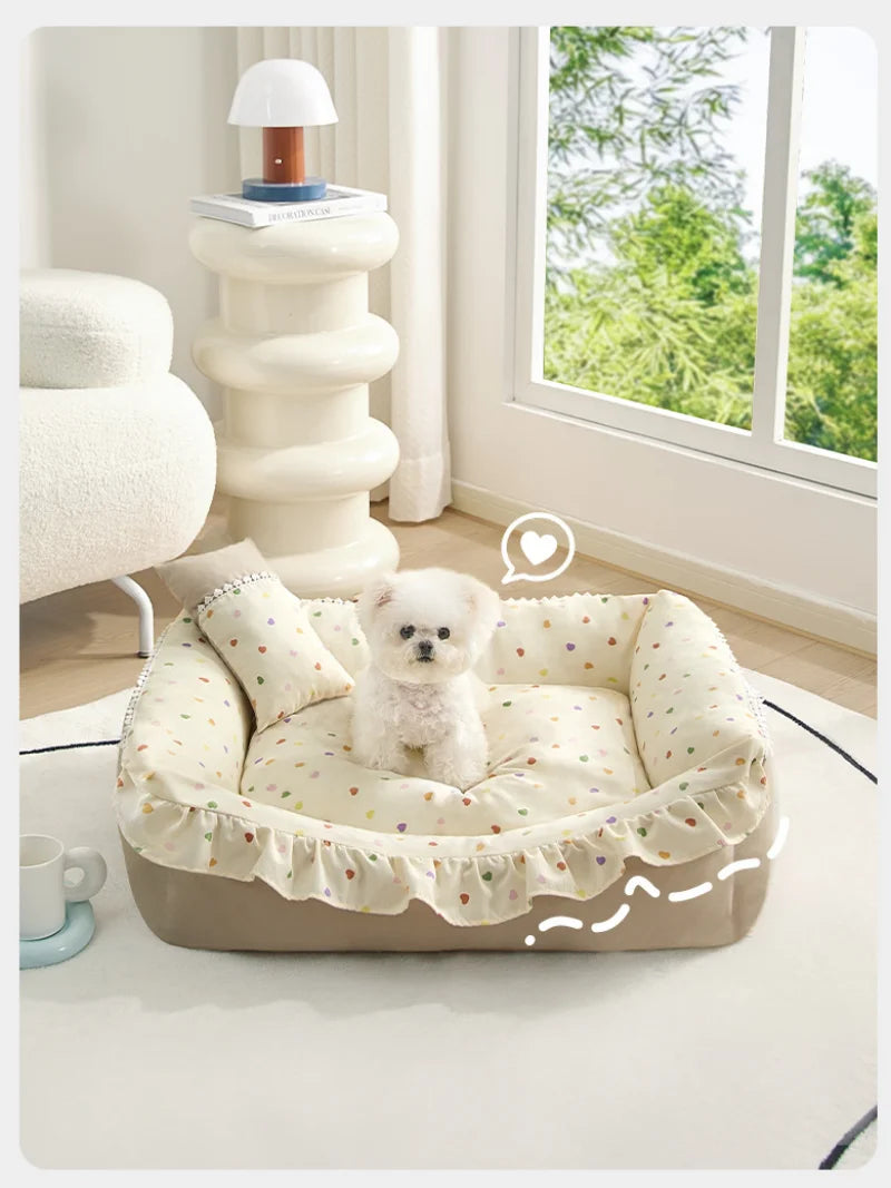 Mystery Paw Cozy Nest Dog Bed - Perfect Comfort for Your Small to Medium Pets!