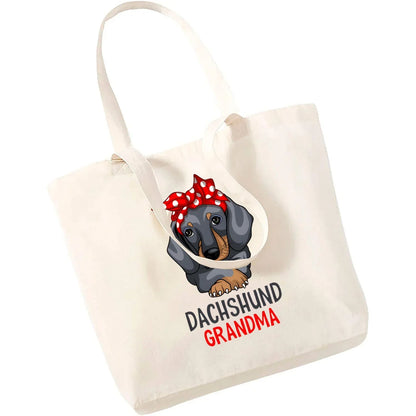 Cute Dachshund Canvas Tote Bag - Perfect for Dog Lovers!