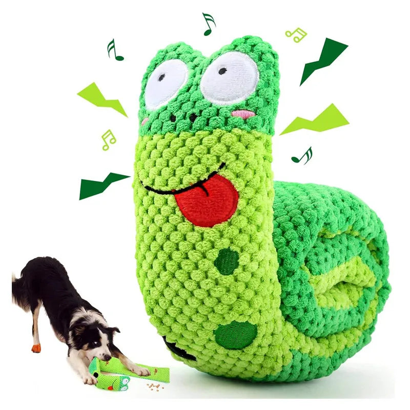 Kawaii Interactive Sounding Frog Puzzle Toy for Dogs