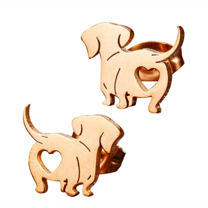 Dachshund Delight: Fashionable Dog Earrings