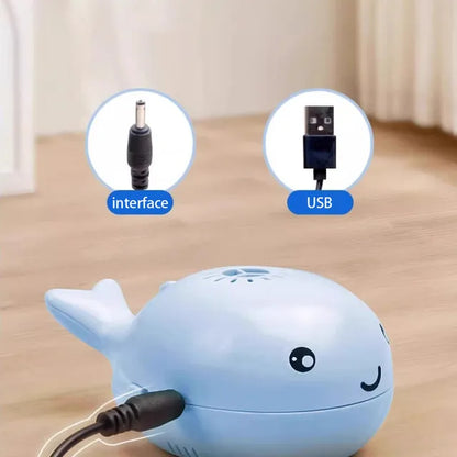 Electric Floating Whale Cat Toy - USB-Powered Fun!