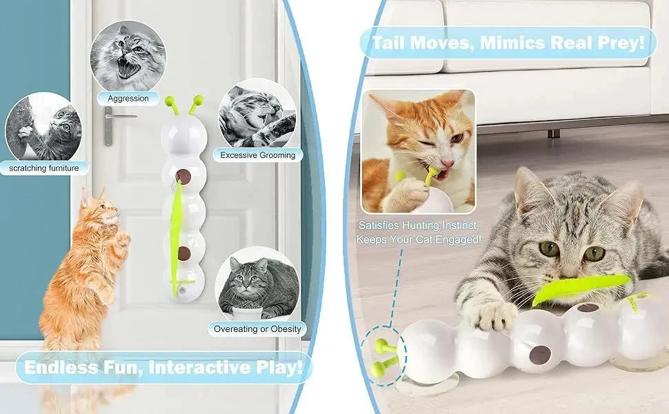 Interactive Cat Stick Pro with Replaceable Tail