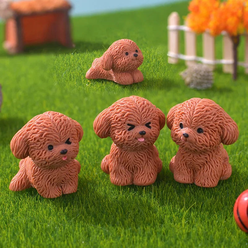 3D Cute Puppy Shoe Charms: Brown Teddy Dog Buckles for Sandals & Clogs