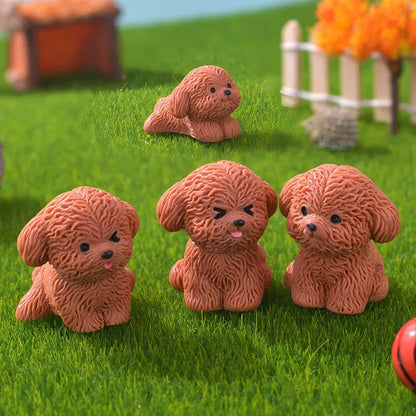 3D Cute Puppy Shoe Charms: Brown Teddy Dog Buckles for Sandals & Clogs