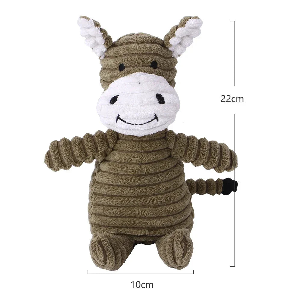 Mystery Paw Animal Squeaky Plush Toys for Dogs - Interactive & Durable Fun