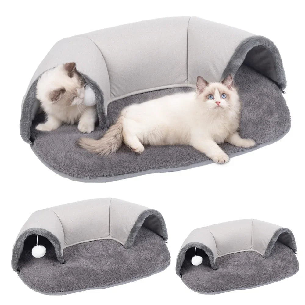 Mystery Paw Ellipses Cat Tunnel Interactive Play Toy & Bed