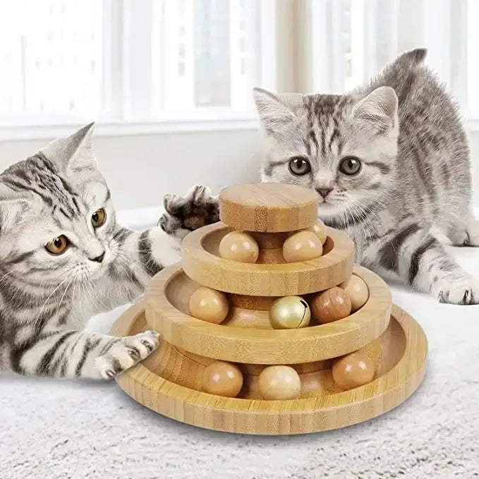Mystery Paw Cat Rotary Play Ball - Interactive Fun for Felines!