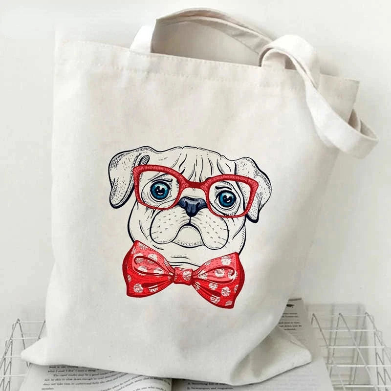 French Bulldog Fashion Canvas Tote - Cute & Versatile